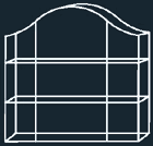 Vitrine collectionneur de luxe Crystal, plaqué nickel aspect argent, 27,5 x 28 x 8 cm, sans illumination